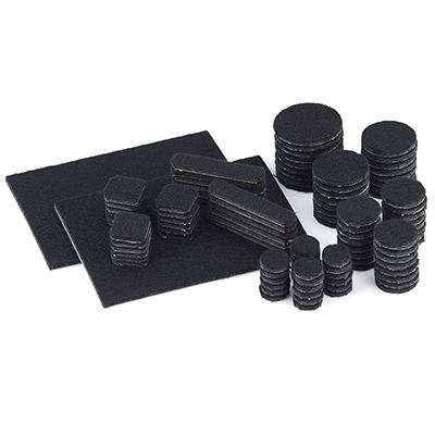 RICHELIEU AMERICA LTD 93557TV Heavy-Duty Felt Pads, Black, 105-Ct - pack of 105