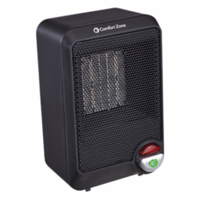 World and Main CZ420EBK Powergear Ceramic Personal Heater, 400-Watts