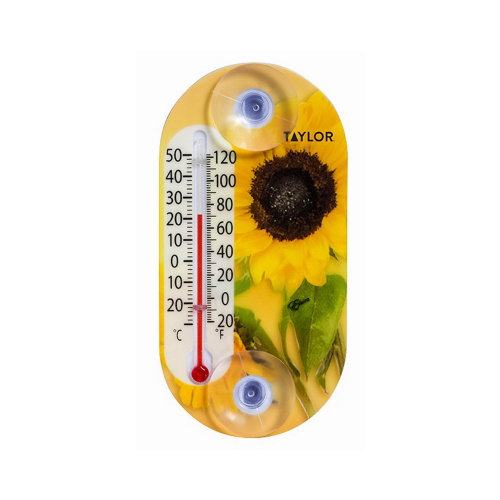 Flower Thermometer, 4-In.