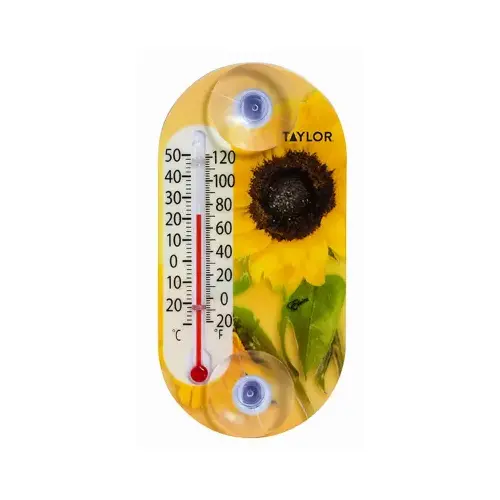 TAYLOR PRECISION PRODUCTS 4765 Flower Thermometer, 4-In.