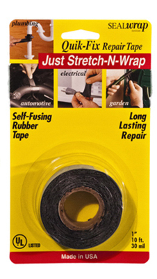 WELCH & WILSON SEALWRAP DIST 800640 Self-Fusing Repair Tape, 1-In. x 10-Ft.