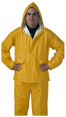 Tingley S62217.LG PVC Rainsuit, .25-Mm Double-ply, Yellow, L