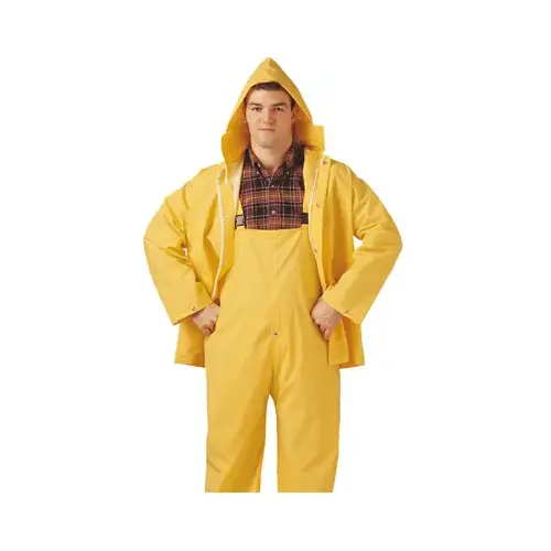 PVC/Polyester Rainsuit, .35-Mm, Yellow, M