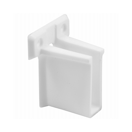 Wire Shelf End Bracket-White Pair