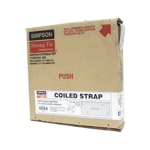 Utility Strap, 18 Gauge, 1-1/4-In. x 25-Ft.