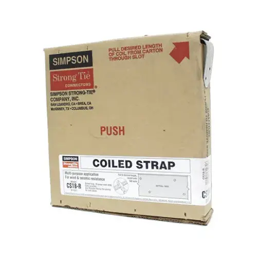 Utility Strap, 18 Gauge, 1-1/4-In. x 25-Ft.