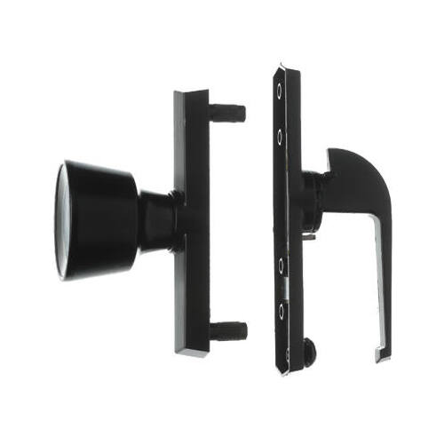 Wright Products V670BL Knob Latch, 3/4 to 1-1/8 in Thick Door, For: Out-Swinging Wood/Metal Screen, Storm Doors