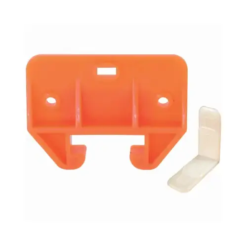 Prime-Line R 7152 Drawer Track Guide Kit, Orange Plastic, Fits 9/32 x 1-1/8 In. Track   pair