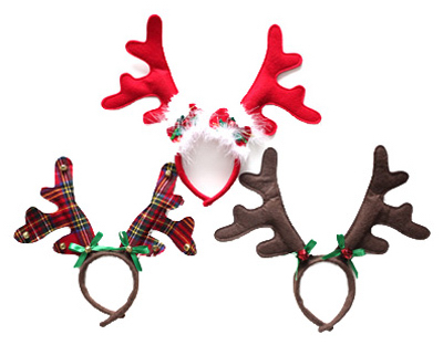 DYNO SEASONAL SOLUTIONS 0408615CC Christmas Antler Headband, Felt, 9-In.