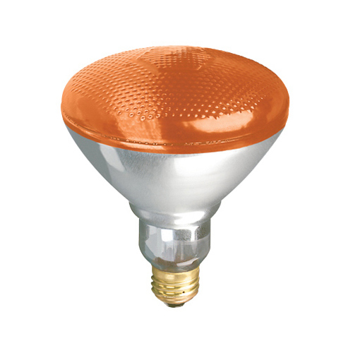 Westpointe 70953 Flood Light Bulb, Accent Reflector, Amber, 100-Watts