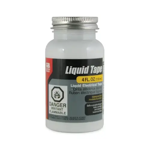 GB LTW-400 Liquid Electrical Tape, Liquid, White, 4 oz Bottle