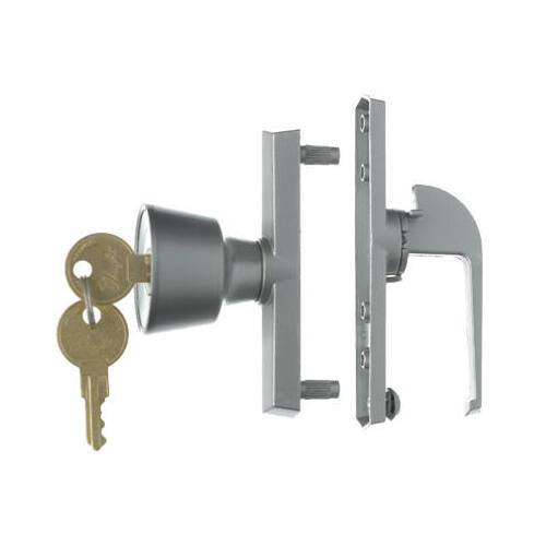 Knob Latch, 3/4 to 1-1/8 in Thick Door, For: Out-Swinging Wood/Metal Screen, Storm Doors