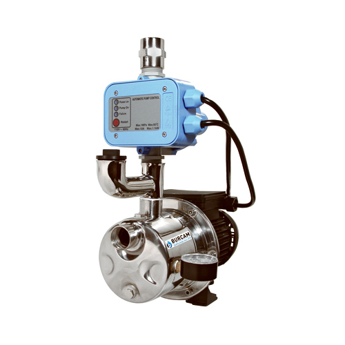 Burcam 506532SS Jet Pump, 7.5 A, 115 V, 0.75 hp, 1 in Connection, 25 ft Max Head, 900 gph, Stainless Steel