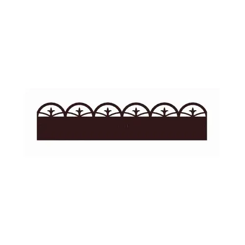PANACEA 83644 Border Edging, Finial Top, Black, 8 x 36-In.