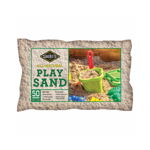 Natural Play Sand, 50-Lbs.