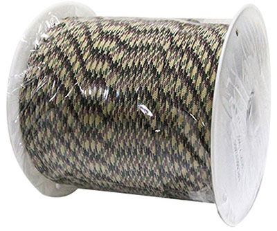 RICHELIEU AMERICA LTD. 644611TV Paracord, Military Grade 550, Camouflage, 5/32-In. x 400-Ft.