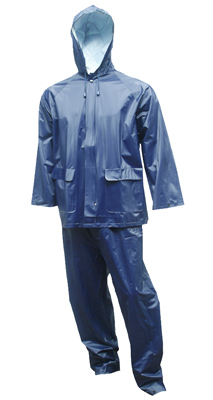 Tingley S62211.LG 2-Pc. Rainsuit, Navy PVC, L