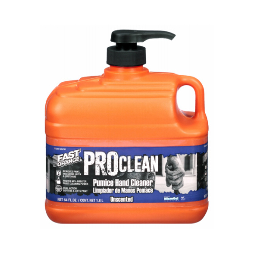 PERMATEX 65230 Fast Orange Hand Cleaner with Pump, Gray, Floral, 64 fl-oz Bottle