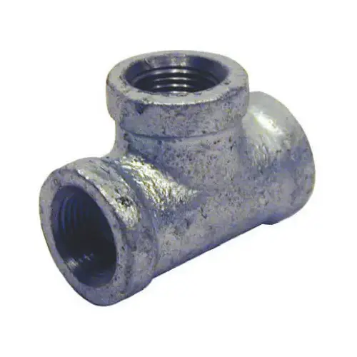 Galvanized Pipe Fitting, Equal Tee, 2-In.