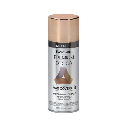 Premium Decor Metallic Spray Paint, Rose Gold, 12-oz.