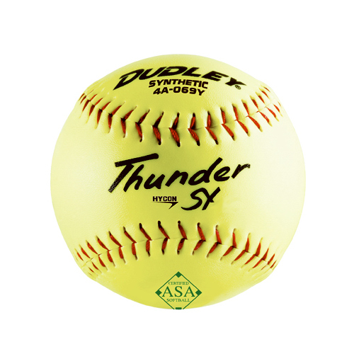 Thunder SY Softball, ASA, 12-In  pack of 6