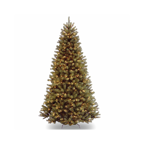 NATIONAL TREE CO-IMPORT NRV7-300P-75 Artificial North Valley Spruce Tree, Green, 550 Clear Lights, 7.5-Ft.