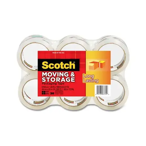 Moving & Storage Tape, 1.88-In. x 54.6-Yd - pack of 6