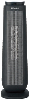 Pelonis HC-1004 Ceramic LED Tower Heater With Remote, 23-In.