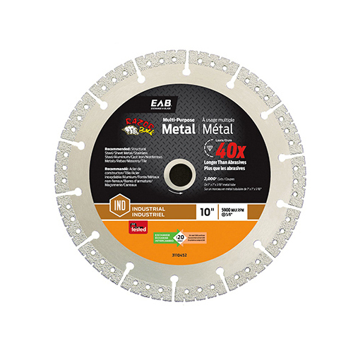 Exchange-A-Blade 3110452 Diamond Saw Blade, Metal, 10-In.