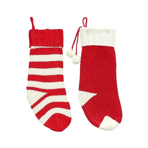 DYNO SEASONAL SOLUTIONS 1208820CC Christmas Stocking, Kinit, Assorted Styles, 20-In.