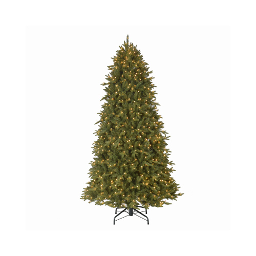 Evergreen Classics TG90P3D12C01 Clifton Pre-Lit Artificial Christmas Tree, Quick Set-Up, 1000 Clear Lights, 9-Ft.