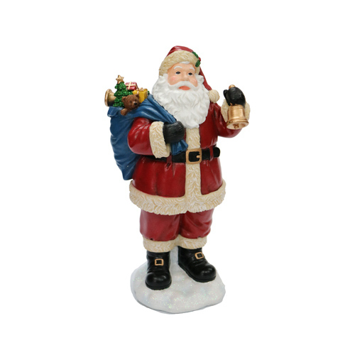 NATURES MARK LLC-IMPORT NM-X15232AA Jolly Santa Table-Top Character, 10.5-In.