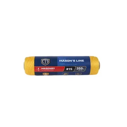 Nylon Mason Line Twine, Twisted, Gold, #15 x 350-Ft.