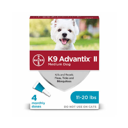 K9 Advantix 00724089203724 Flea And Tick Prevention & Treatmen for Dogs 11-20-Lbs., 4 Doses  pack of 4