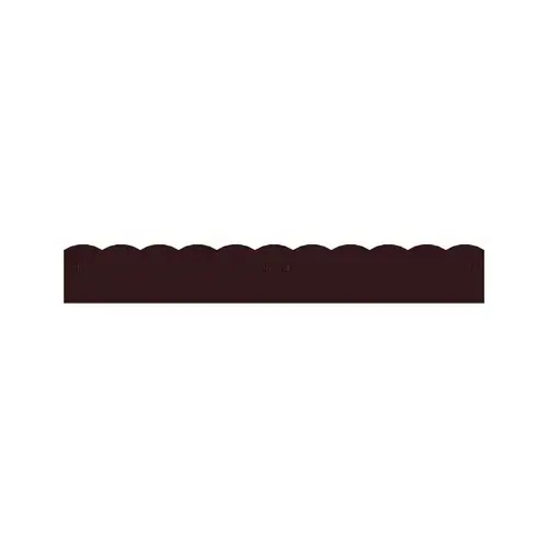 PANACEA 83641 Border Edging, Scalloped Top, Bronze, 5 x 36-In.