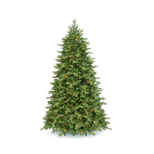 NATIONAL TREE CO-IMPORT PEPO2-308P-75 Artificial Pre-Lit Christmas Tree, Princeton Fraser, 800 Clear Lights, 7.5-Ft.