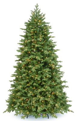 NATIONAL TREE CO-IMPORT PEPO2-308P-75 Artificial Pre-Lit Christmas Tree, Princeton Fraser, 800 Clear Lights, 7.5-Ft.