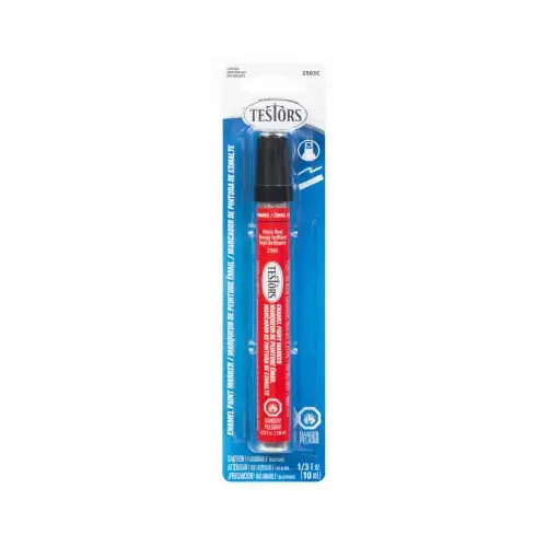 Enamel Marker, Red, 0.33 fl-oz - pack of 6