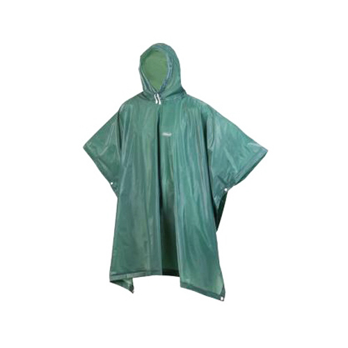 Rain Poncho, Adult, Green