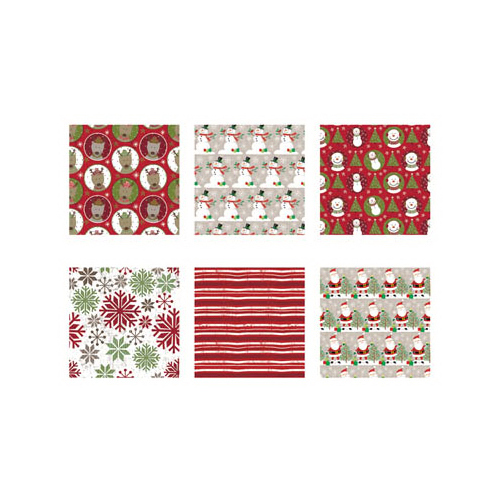 Christmas Gift Wrap, Traditional, 30-In. x 14-Ft.