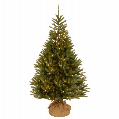 NATIONAL TREE CO-IMPORT PETP2-306-70 Artificial Pre-Lit Christmas Tree, 500 Clear Lights, Feel Real Topeka Spruce, 7-Ft.