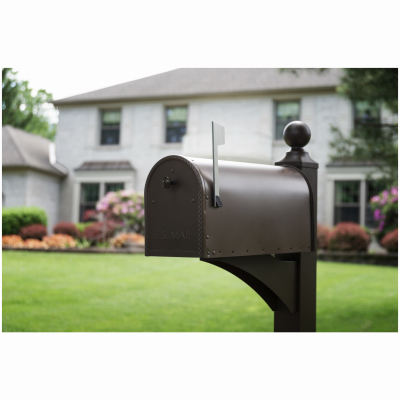 Gibraltar EM160VB0 Edwards Post-Mount Mailbox, Large, Venetian Bronze Steel