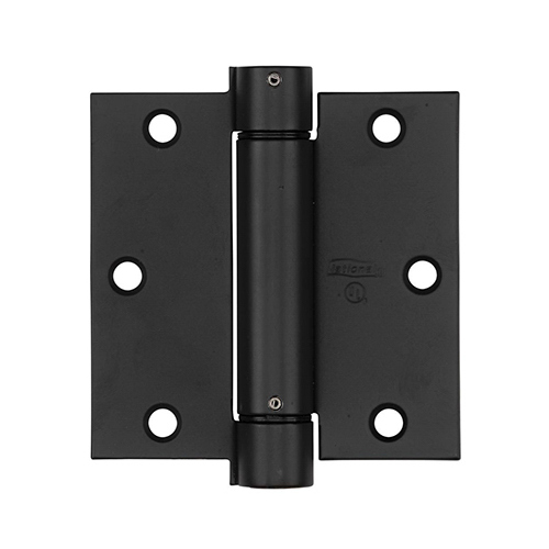 Spring Door Hinge, Adjustable, Bronze, 3.5-In.