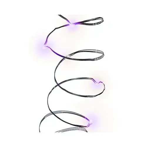 LED Halloween Microdot Light Set, Purple, Battery-Operated