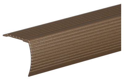 Thermwell Products H4128CO3EZ Carpet Bar, Adhesive, Cocoa Finish, 1-1/8 x 36-In.