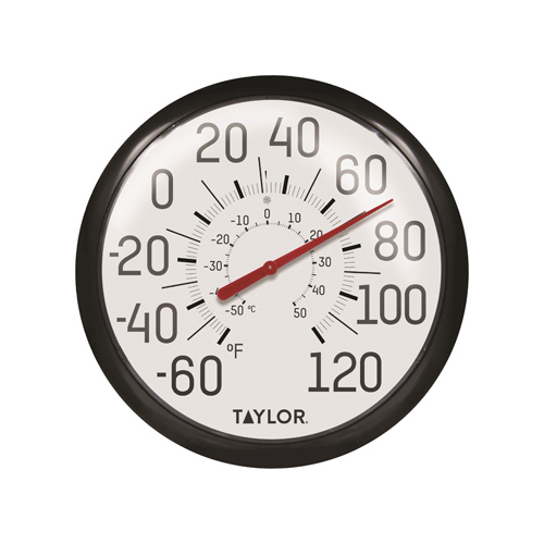 TAYLOR PRECISION PRODUCTS 6700 THERMOMETR IN/OUT BLK 13.25 IN