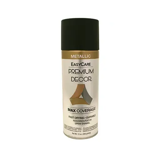 Premium Decor Metallic Spray Paint, Oil Rubbed Bronze, 12-oz.