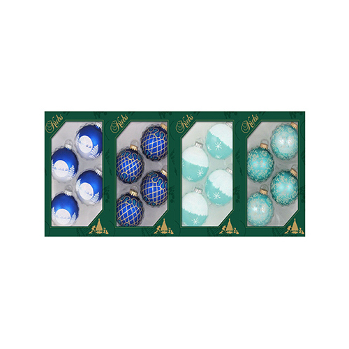 Glaas Ornaments pack of 4 - pack of 12
