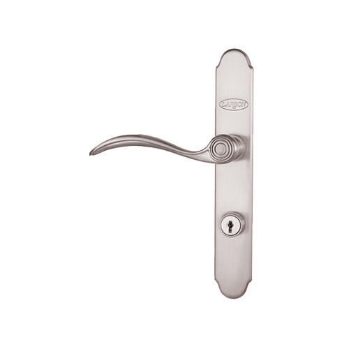 LARSON 20297817 QuickFit Series Door Handleset, Metal, Brushed Nickel