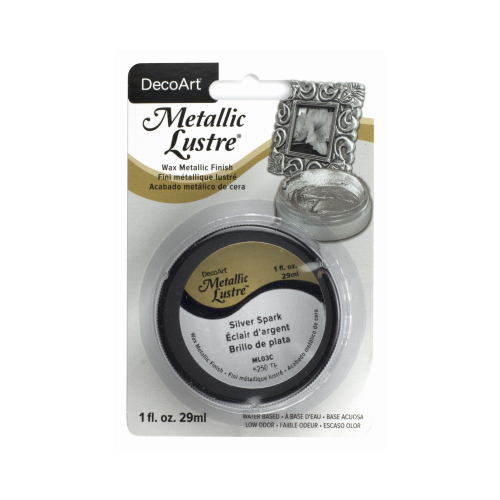 Metallic Wax, Silver Spark, 1-oz.